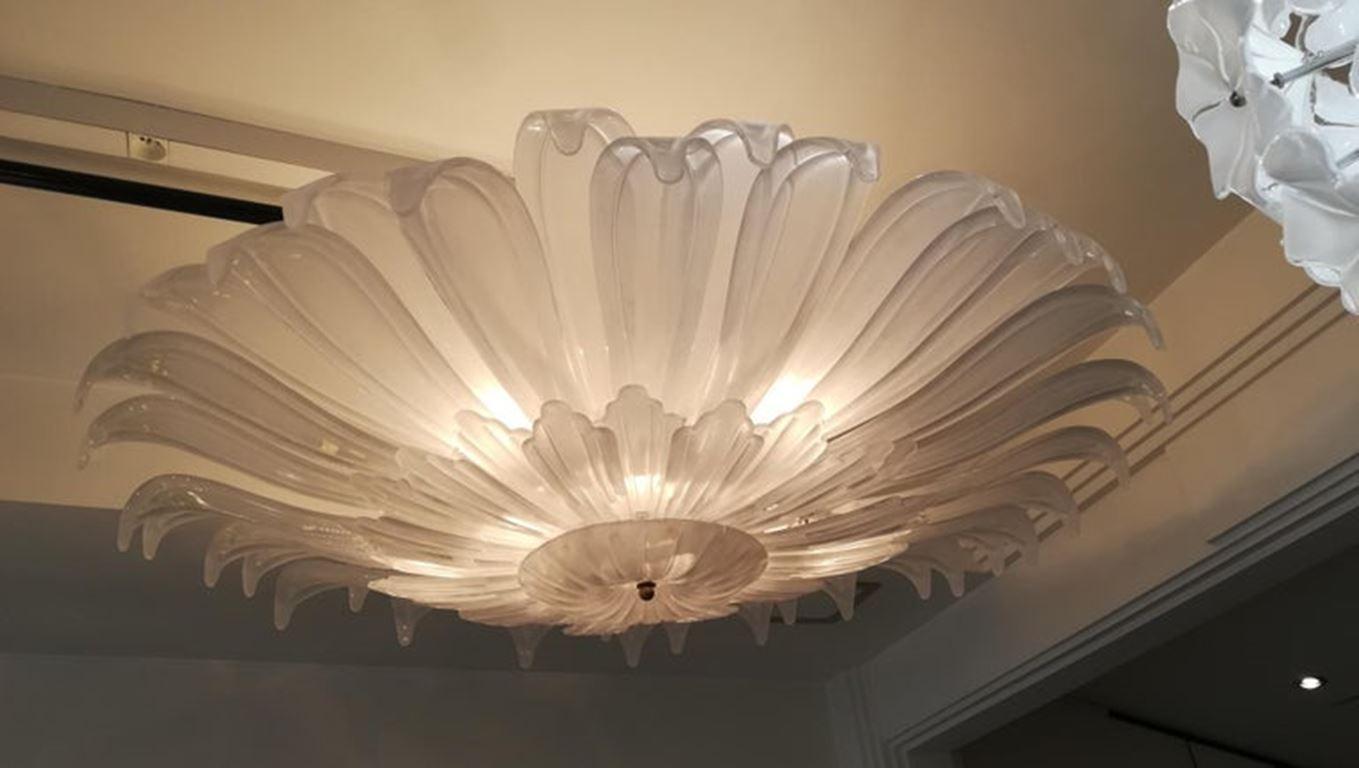 Daisy Flower Murano Glass Ceiling Light 6