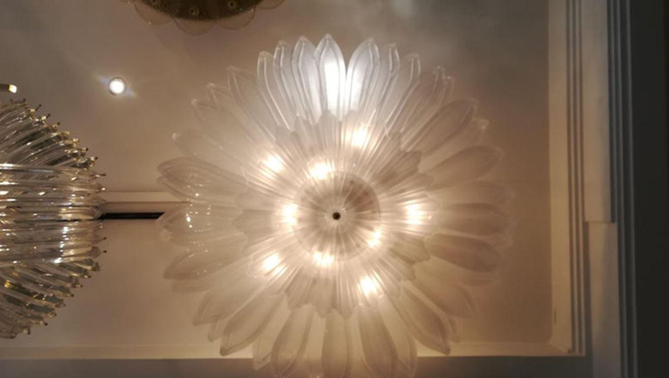 Daisy Flower Murano Glass Ceiling Light 4