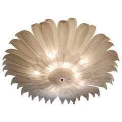 Daisy Flower Murano Glass Ceiling Light