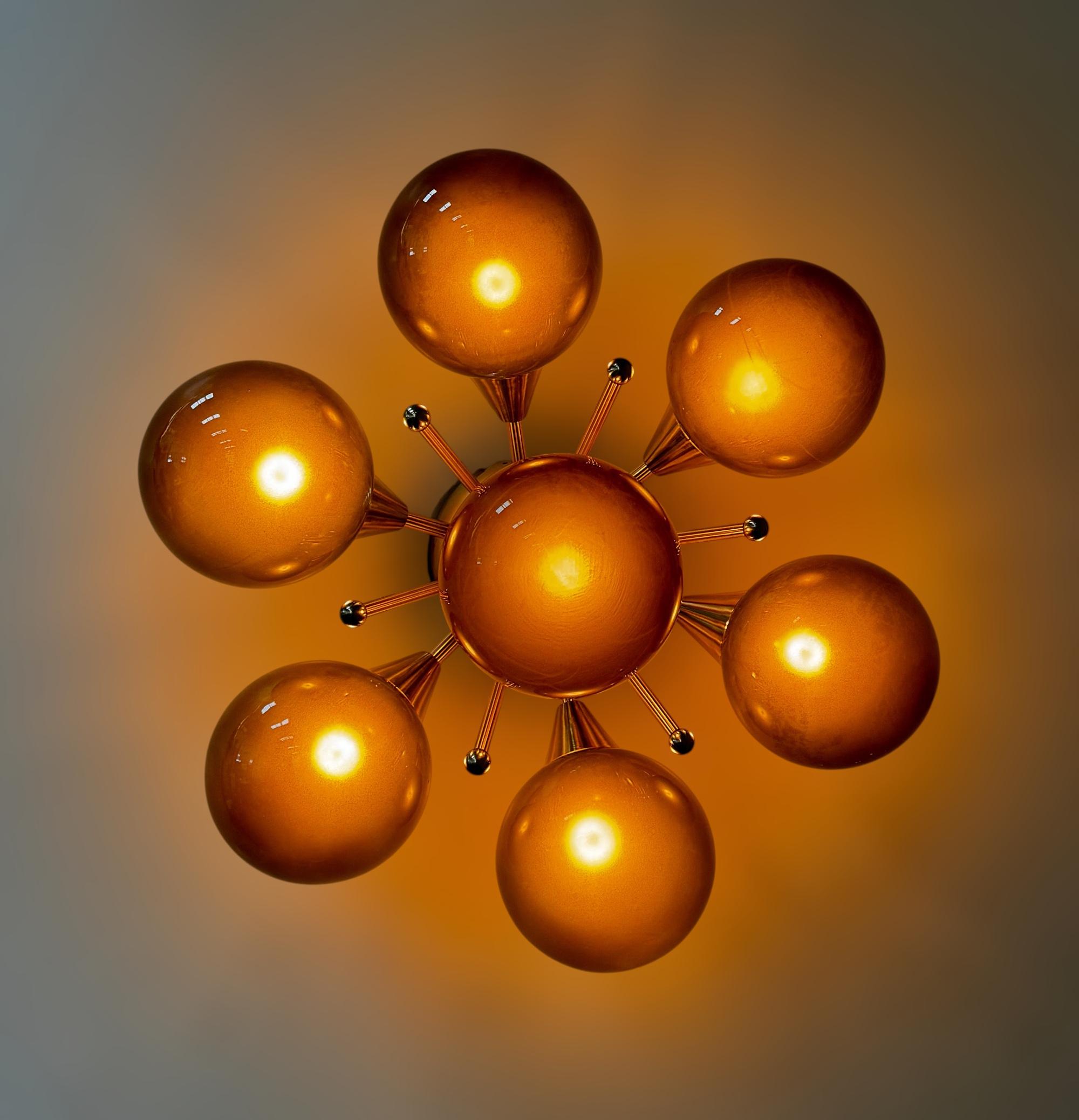 Contemporary Daisy Flush Mount / Sconce by Fabio Ltd For Sale
