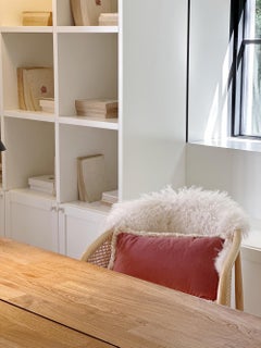 Daisy II Brick Velvet Deluxe Handmade Decorative Cushion