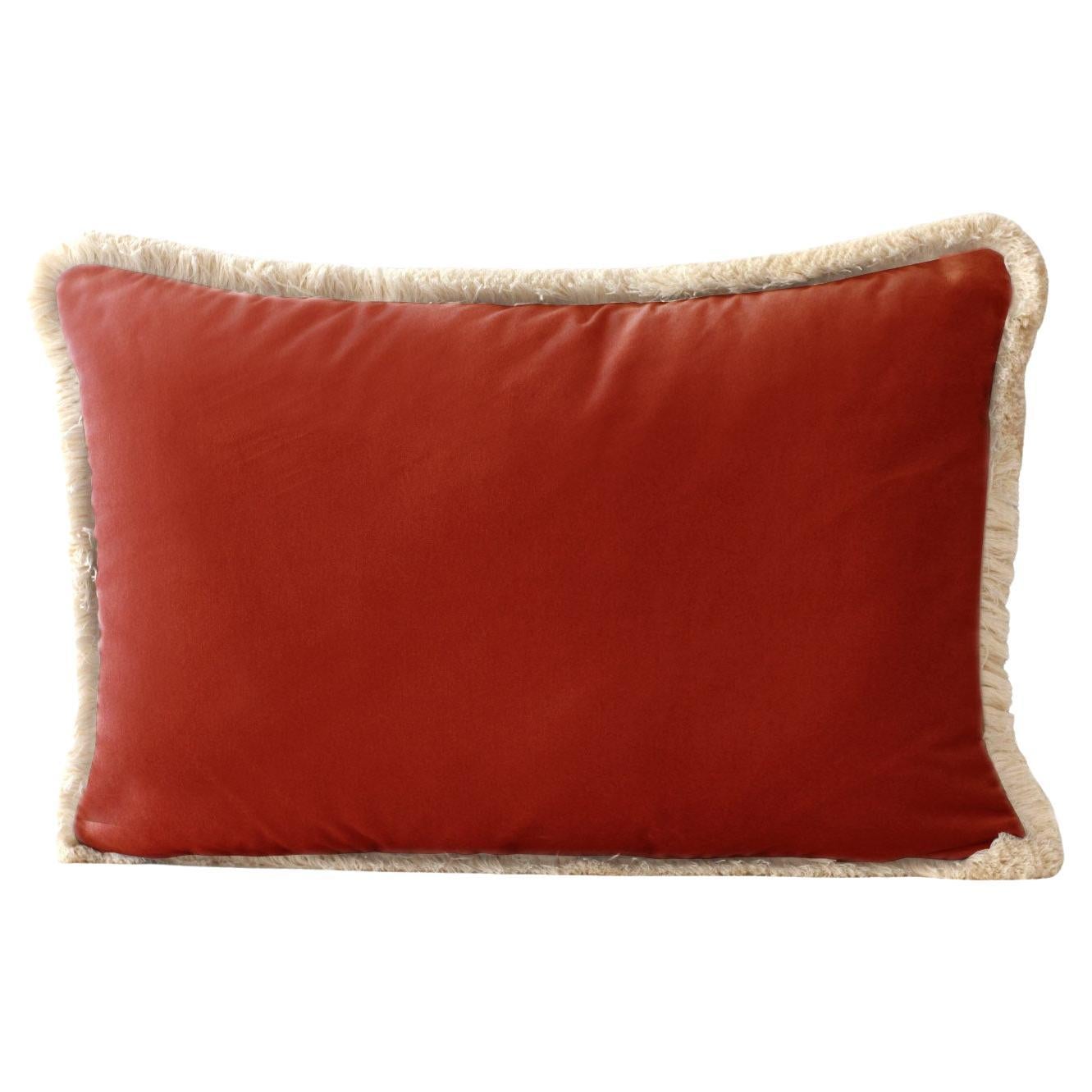 Ancien coussin pique aiguilles en velours brodé (fin 19e
