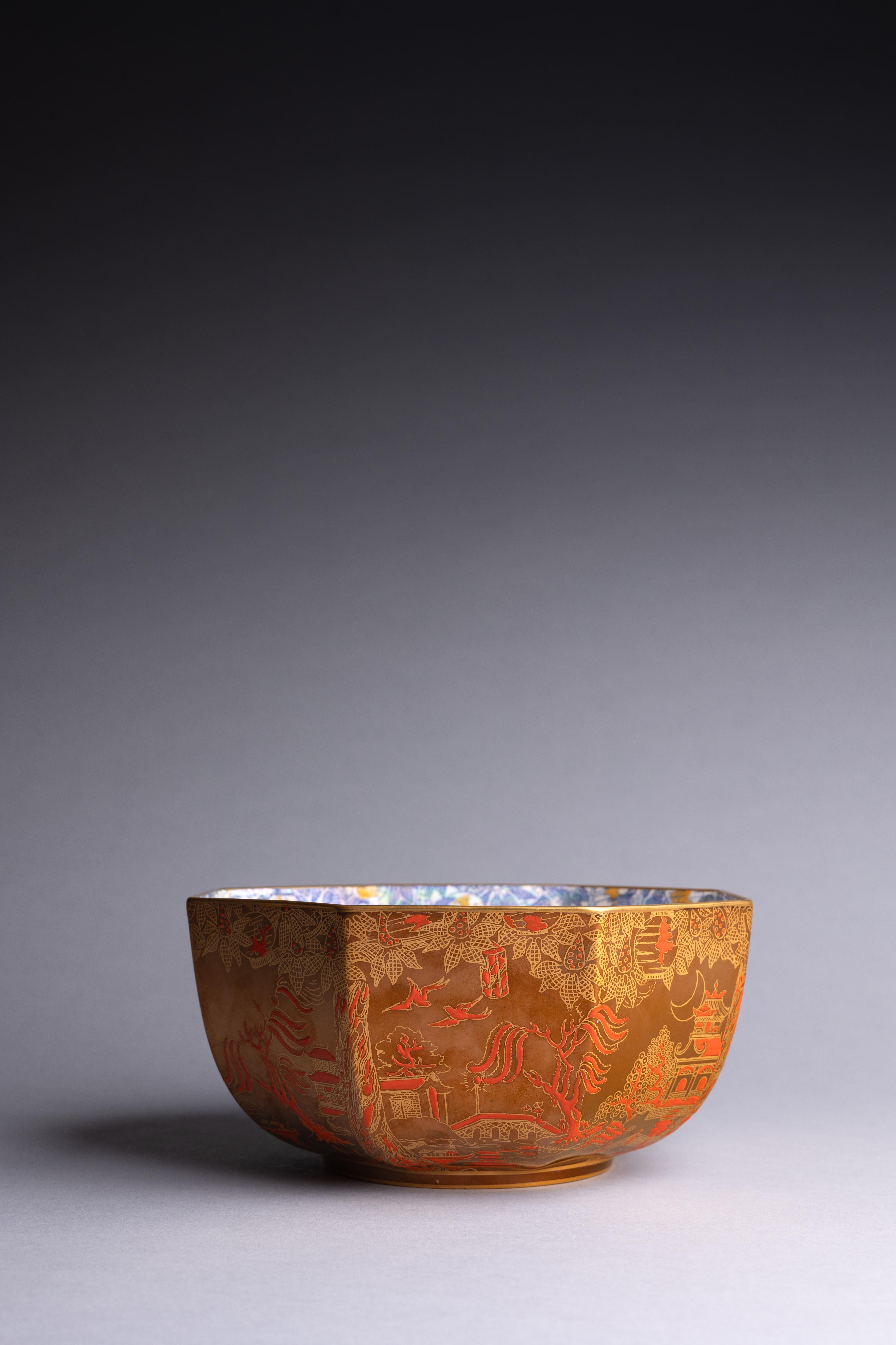 Art Nouveau Daisy Makeig-Jones Fairyland Lustre Bowl di Wedgwood in vendita