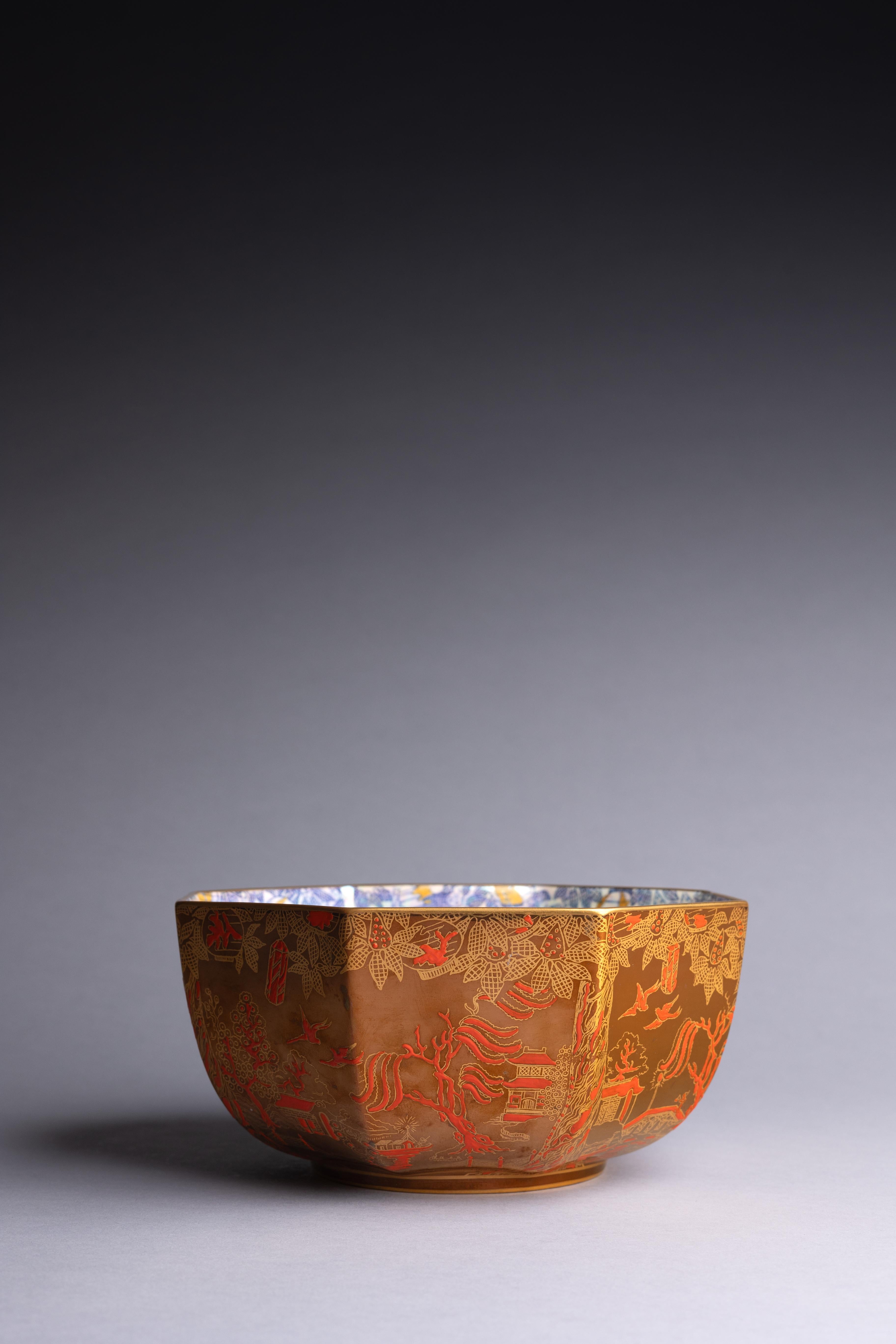 Smaltato Daisy Makeig-Jones Fairyland Lustre Bowl di Wedgwood in vendita