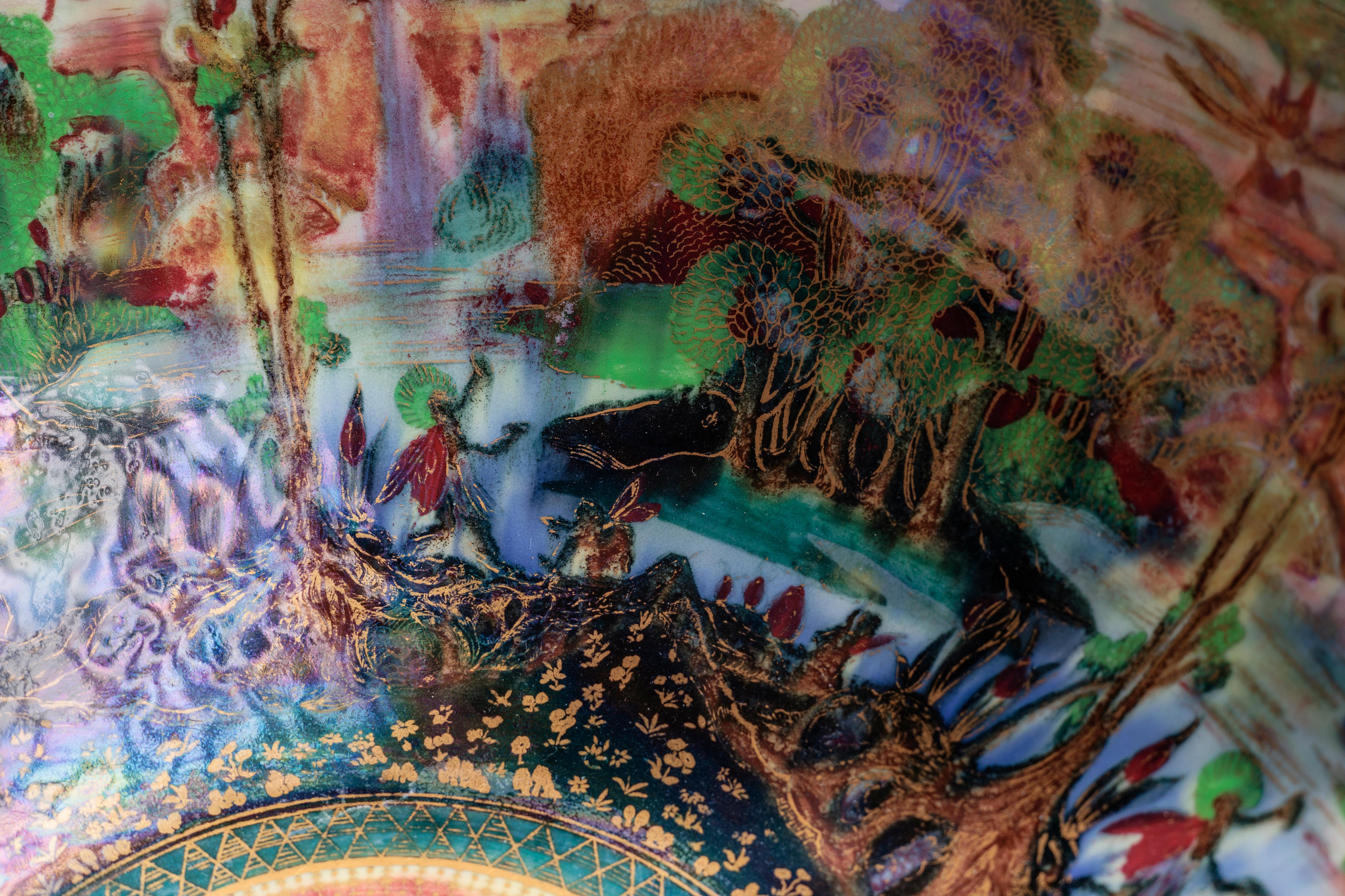 Daisy Makeig-Jones Poplar Trees Fairyland Lustre Bowl For Sale 4