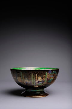 Daisy Makeig-Jones Pappelbäume Fairyland Lustre Schale