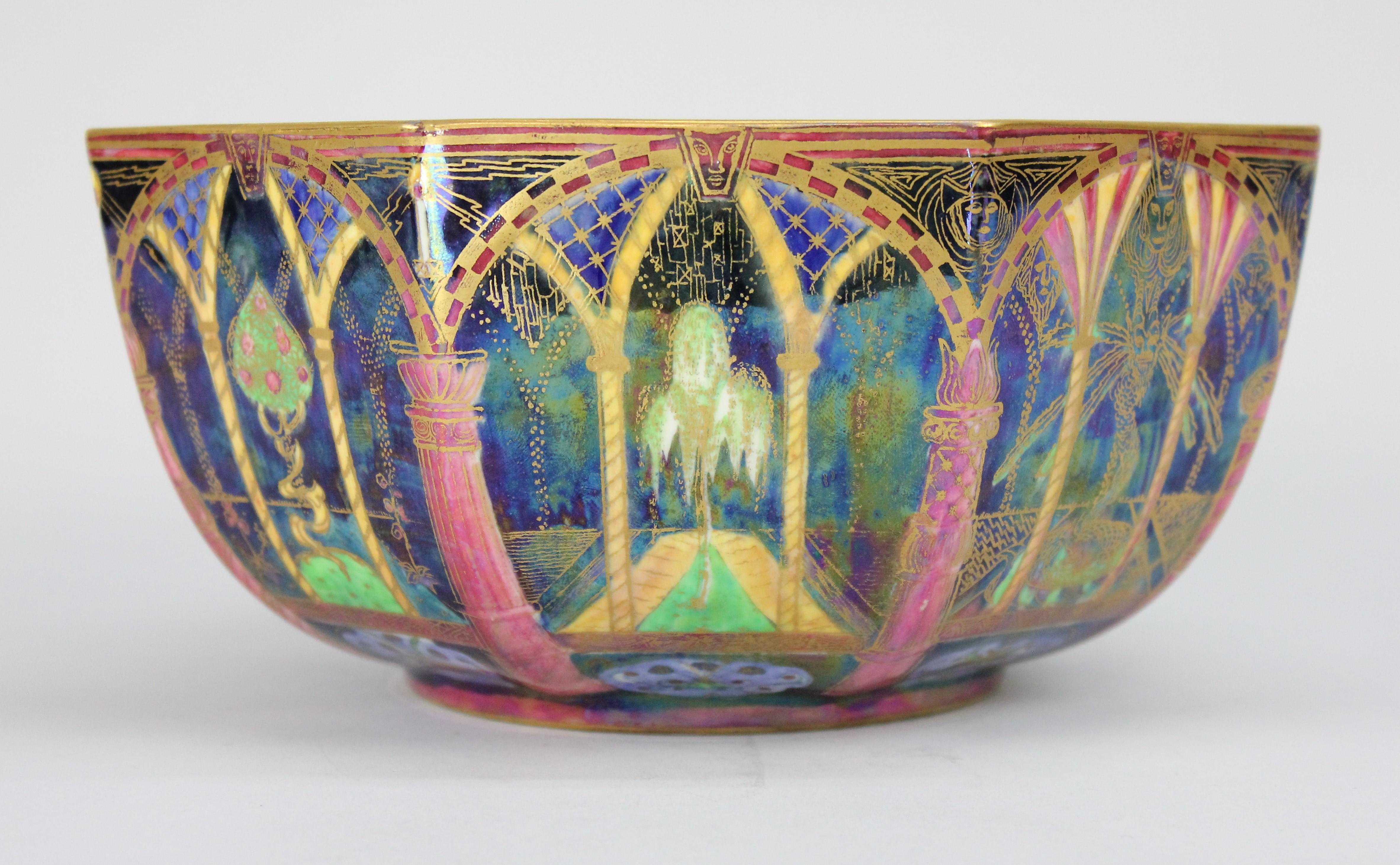 Porcelain Daisy Makeig-Jones Wedgewood Fairyland Lustre Bowl