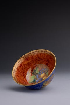 Daisy Makeig-Jones Wedgwood Blue Fruit Lustre Bowl