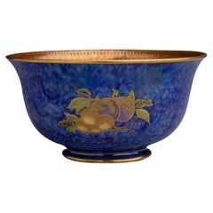 Vintage Daisy Makeig-Jones Wedgwood Blue Fruit Lustre Bowl