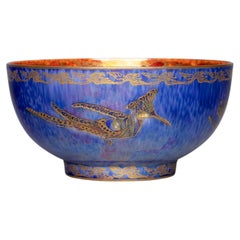 Bol décoratif Hummingbird bleu lustré de Makeig-Jones Wedgwood