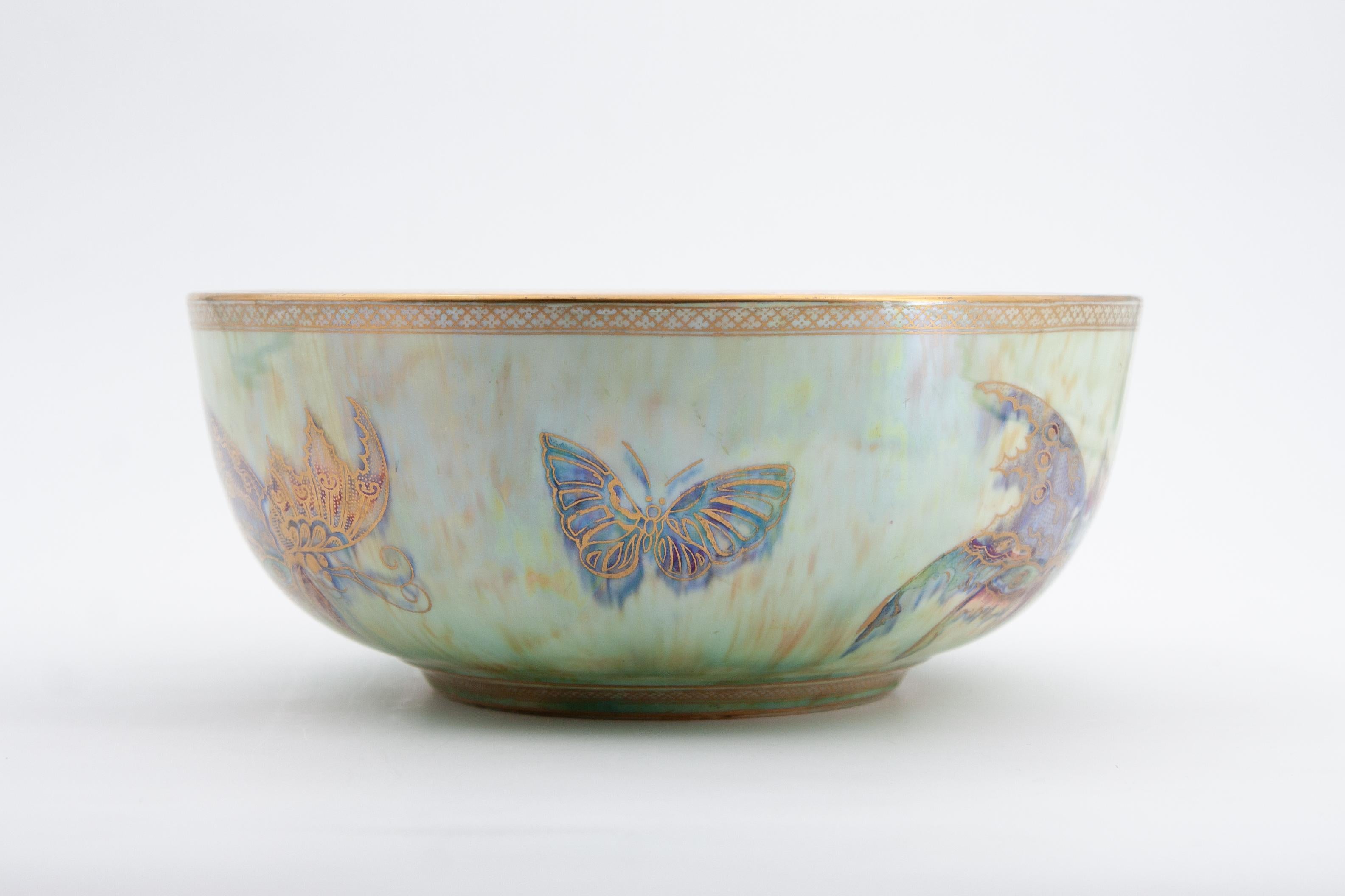 Art Nouveau Daisy Makeig-Jones Wedgwood Butterfly Lustre Bowl