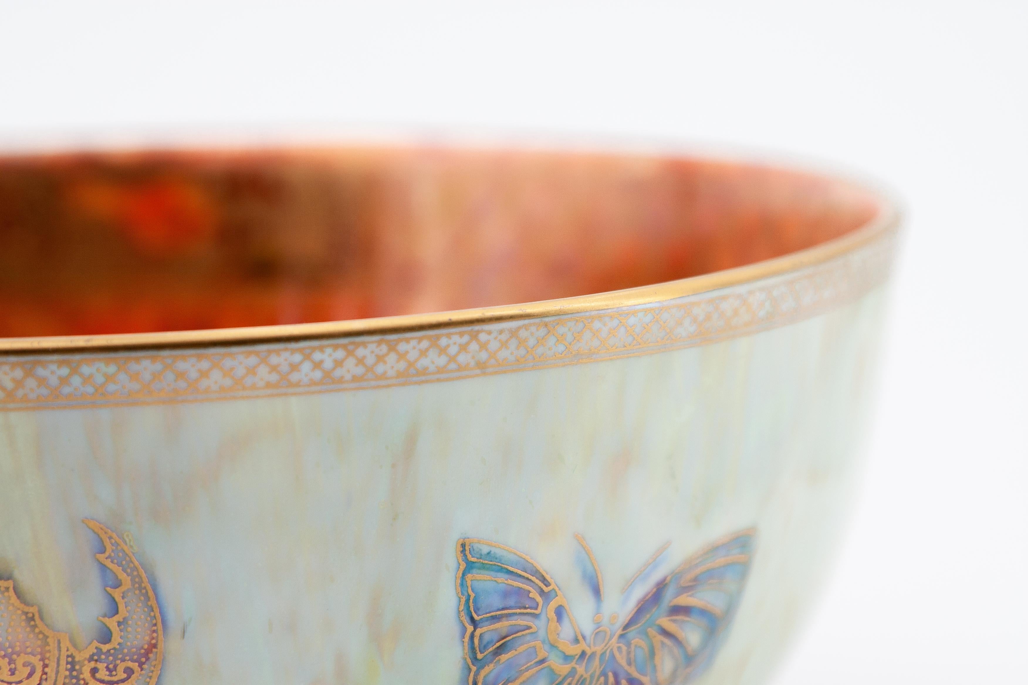 Painted Daisy Makeig-Jones Wedgwood Butterfly Lustre Bowl