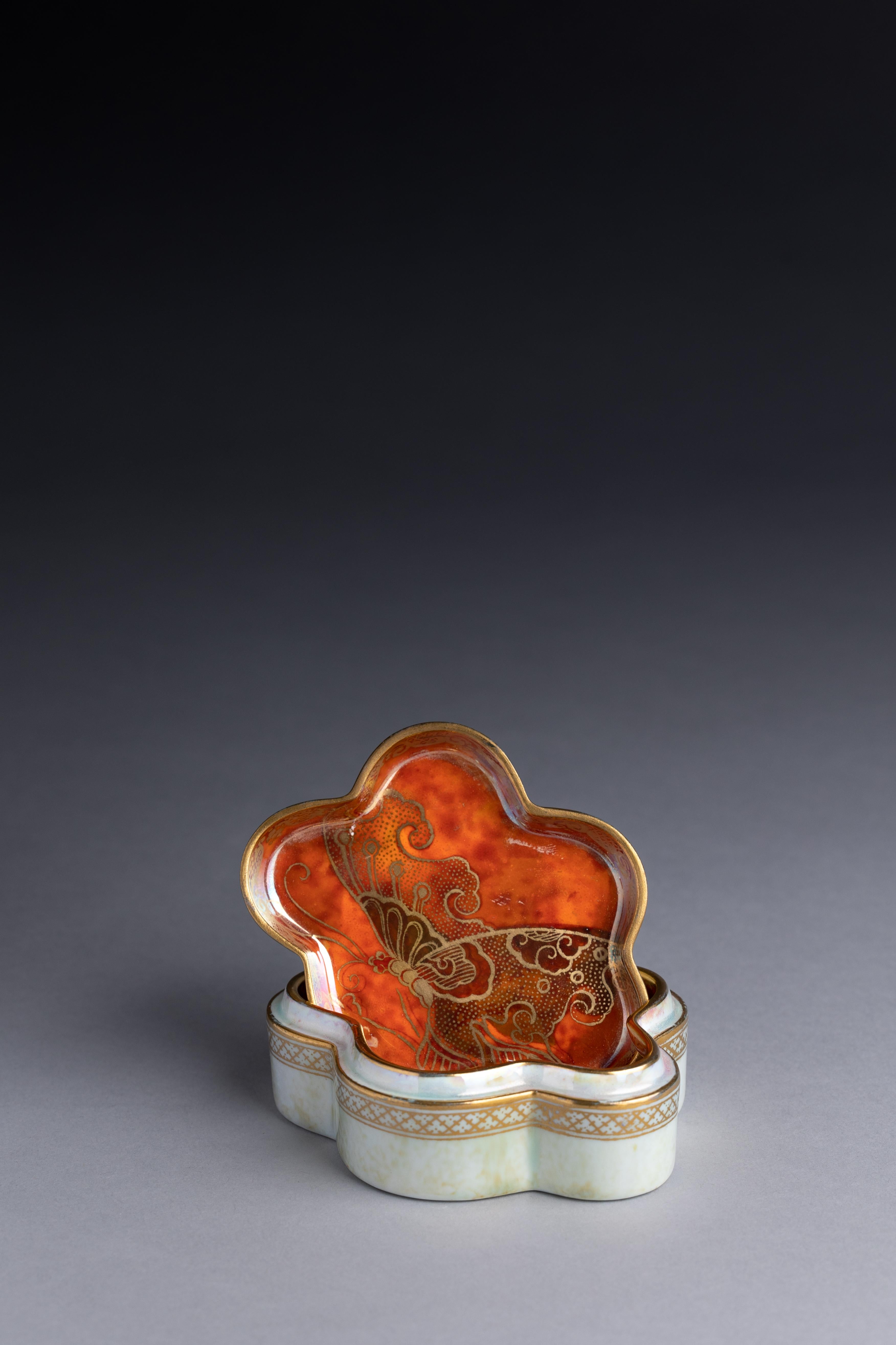 Art Nouveau Daisy Makeig-Jones Wedgwood Butterfly Lustre Box