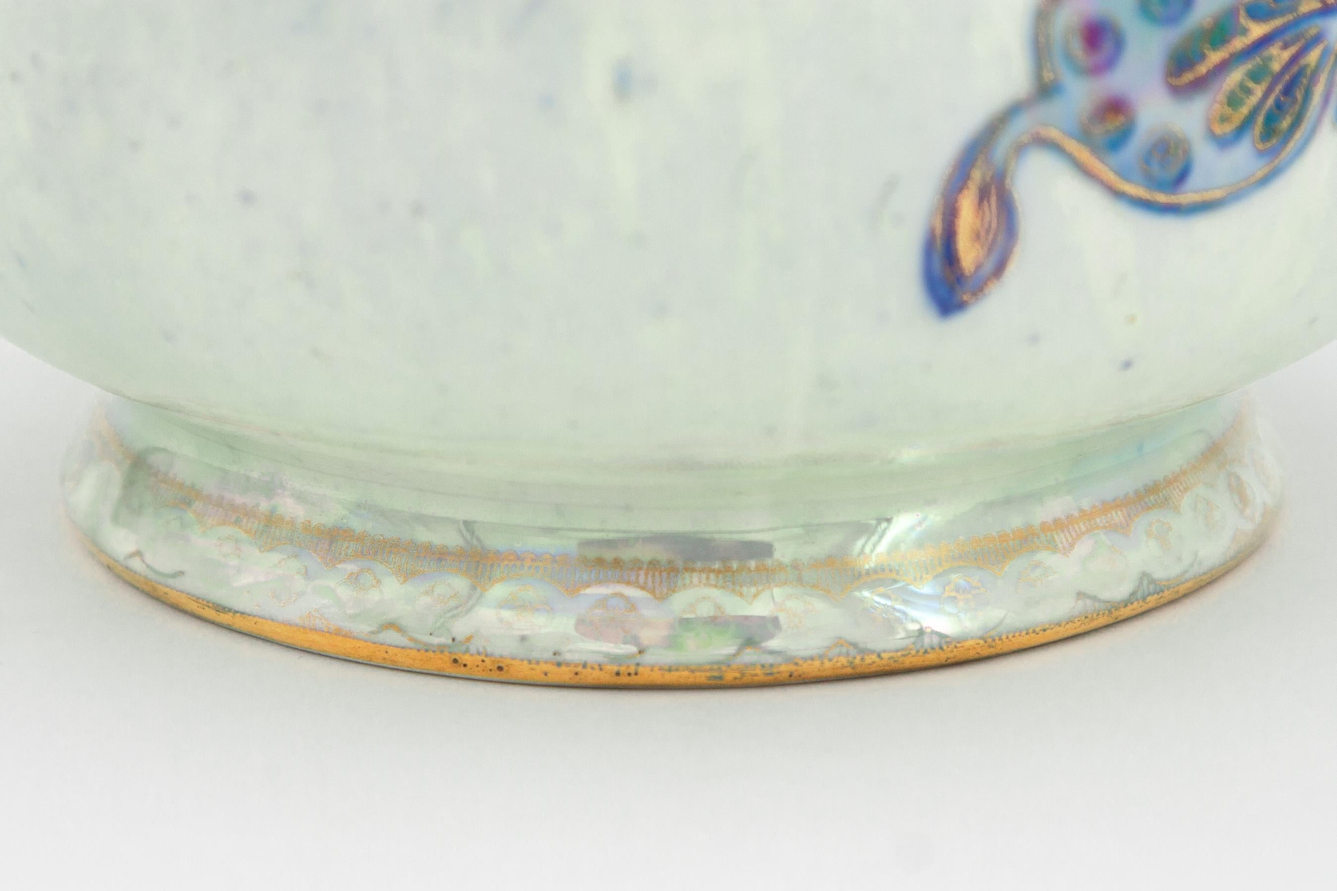Painted Daisy Makeig-Jones Wedgwood Butterfly Lustre Vase