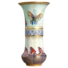 Antique Daisy Makeig-Jones Wedgwood Butterfly Lustre Vase