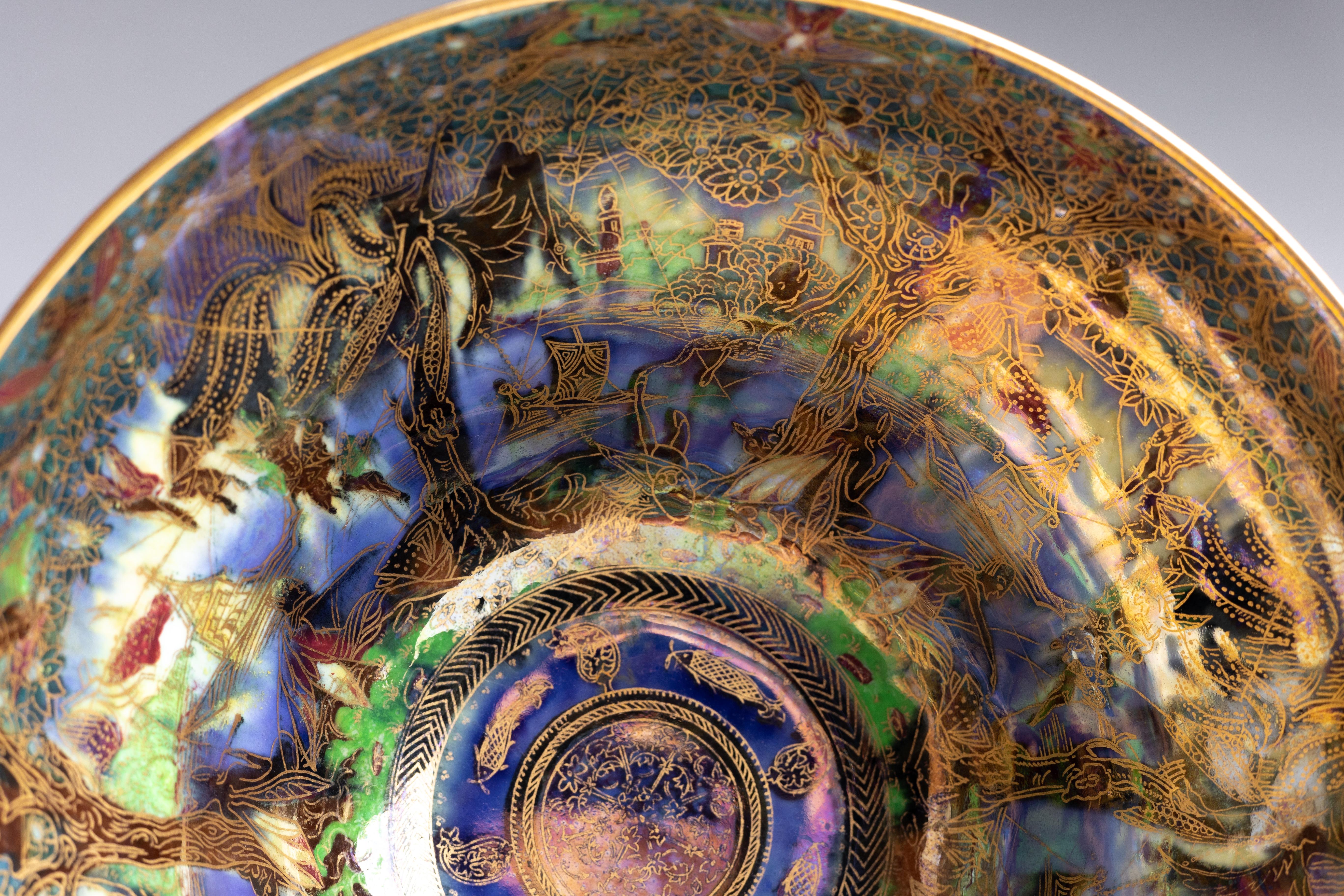 Daisy Makeig-Jones Wedgwood Fairyland Lustre Melba Center Bowl 1