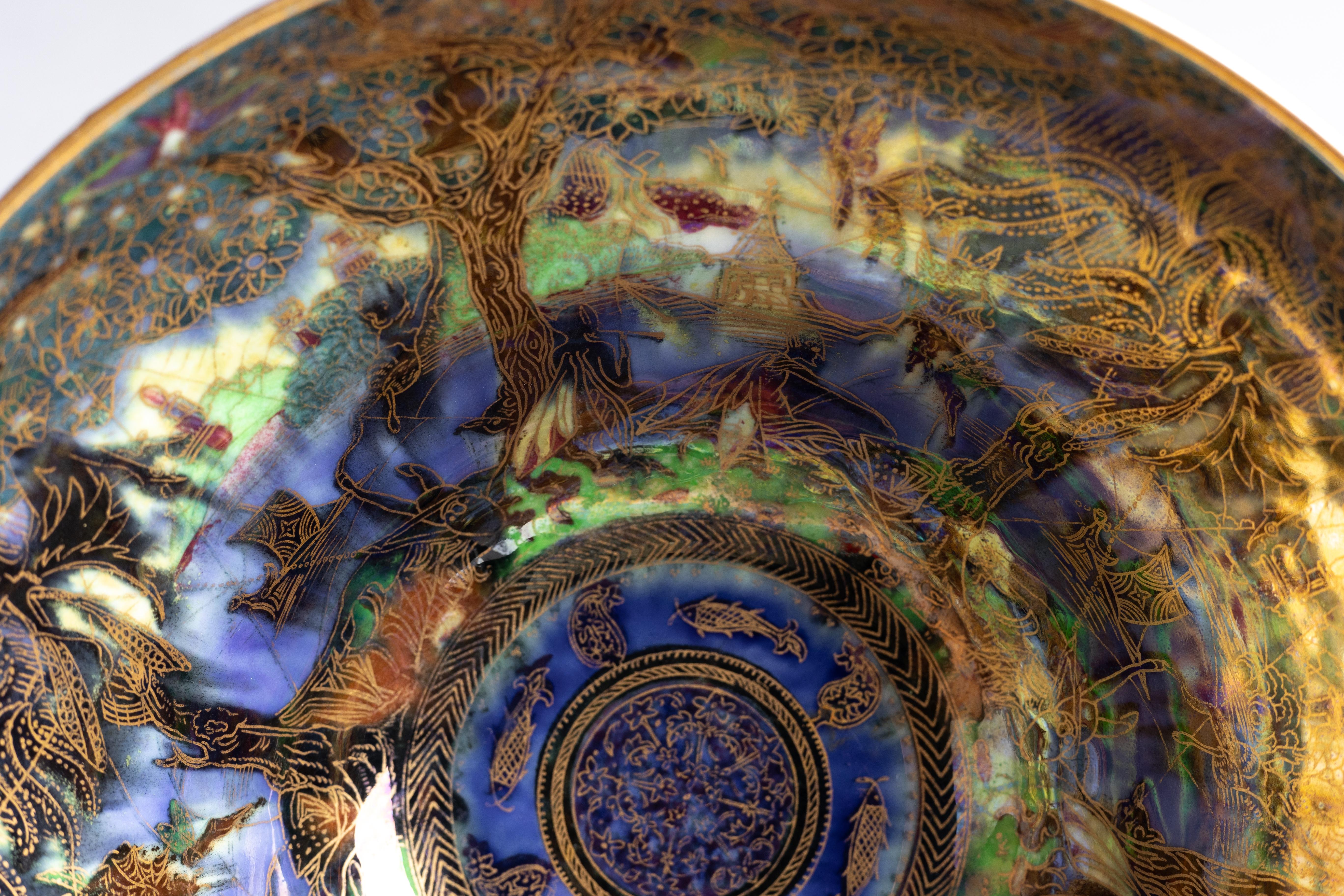 Porcelain Daisy Makeig-Jones Wedgwood Fairyland Lustre Melba Center Bowl