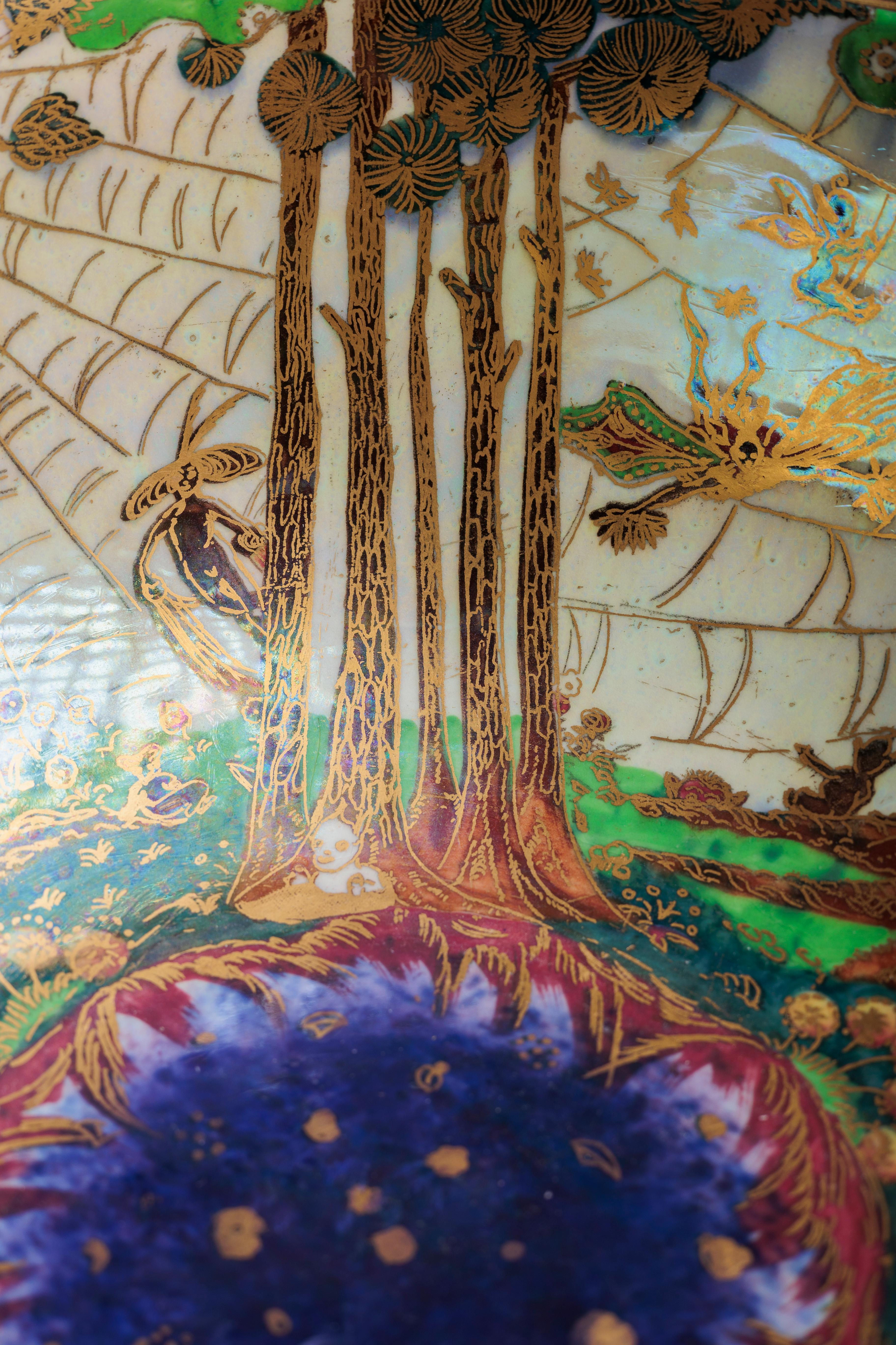 Daisy Makeig-Jones Wedgwood Fairyland Lustre Poplar Trees Bol en vente 5