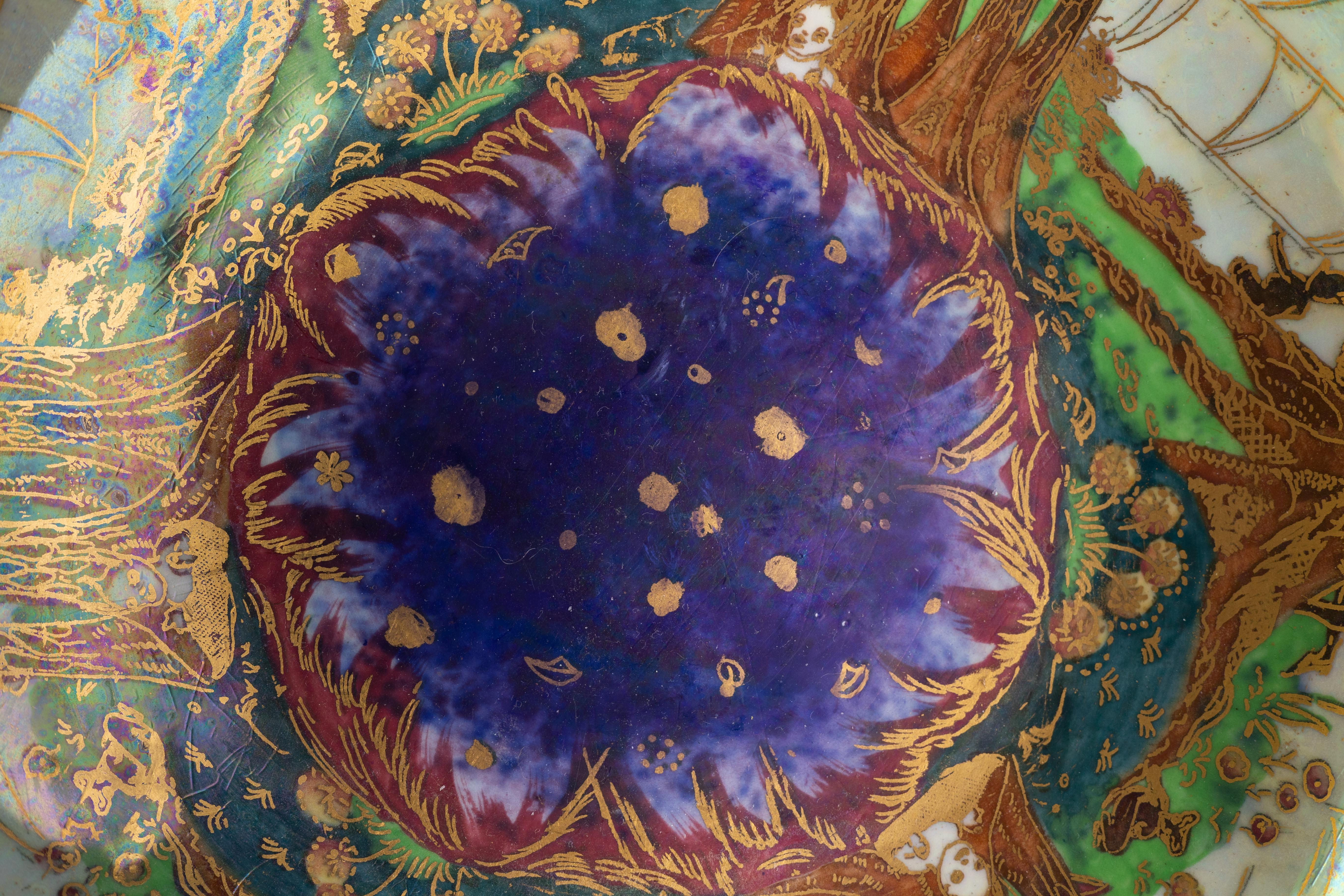 Daisy Makeig-Jones Wedgwood Fairyland Lustre Poplar Trees Bol en vente 6