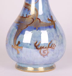 Daisy Makeig-Jones Wedgwood Large Art Deco Lustre Dragon Vase