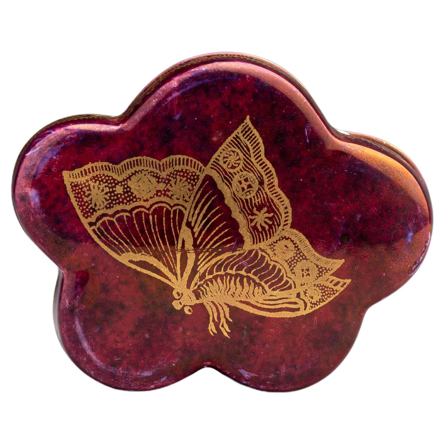 Daisy Makeig-Jones Wedgwood Rubí Lustre Caja Mariposa