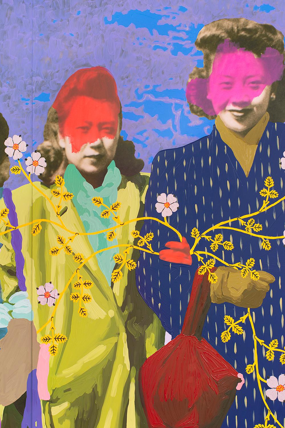 Senza titolo (M L Ruby Chen Joyce Kwok C. M.) - Mixed Media Art Contemporaneo di Daisy Patton
