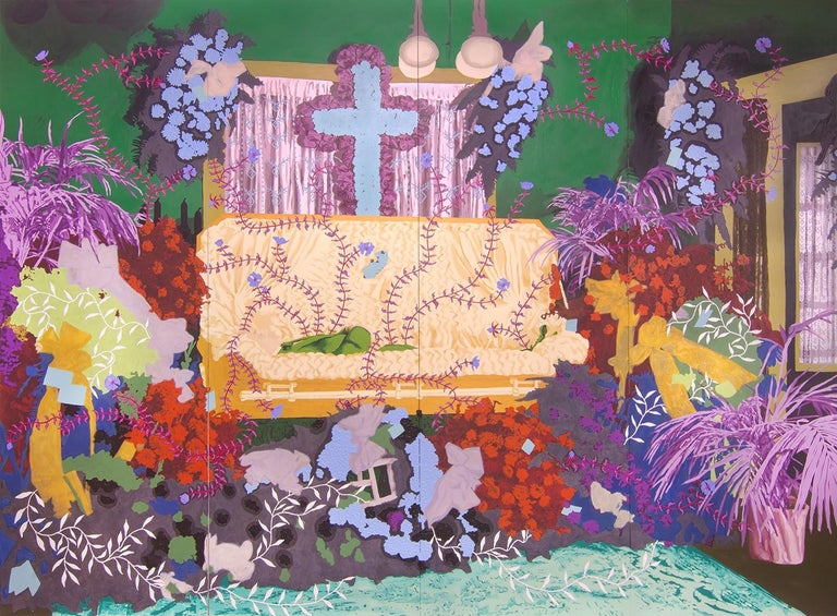 Untitled (Chauffeur Funeral) - Painting by Daisy Patton