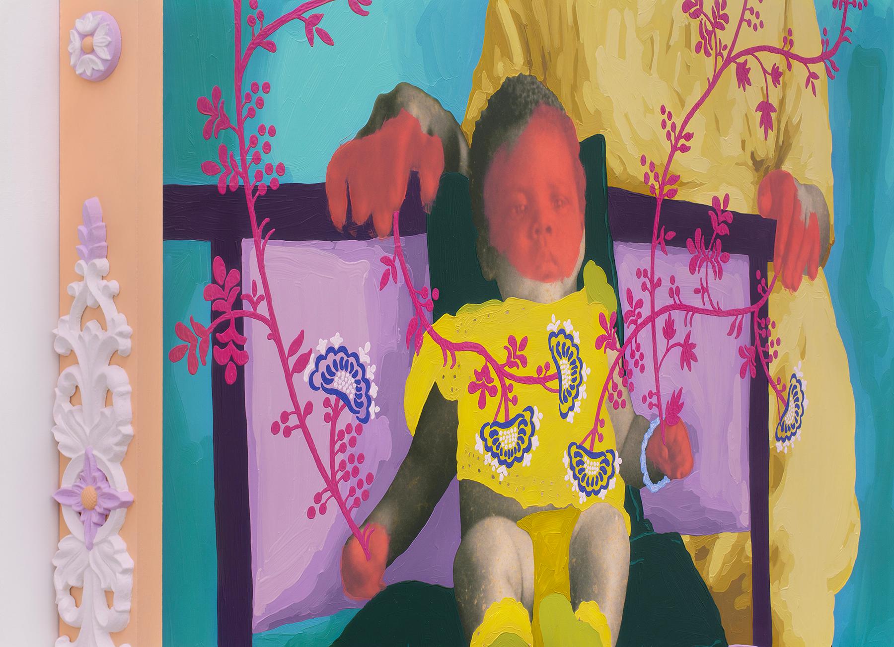 Senza titolo (Resibes, este pequeño recuerdo de tu nietesito Gabino Pedro... - Painting di Daisy Patton