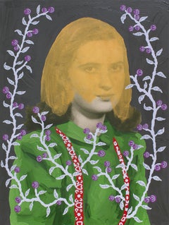 Senza titolo (Donna con volto dorato e bretelle)