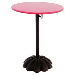 Vintage “Daisy” side table Pink metal top