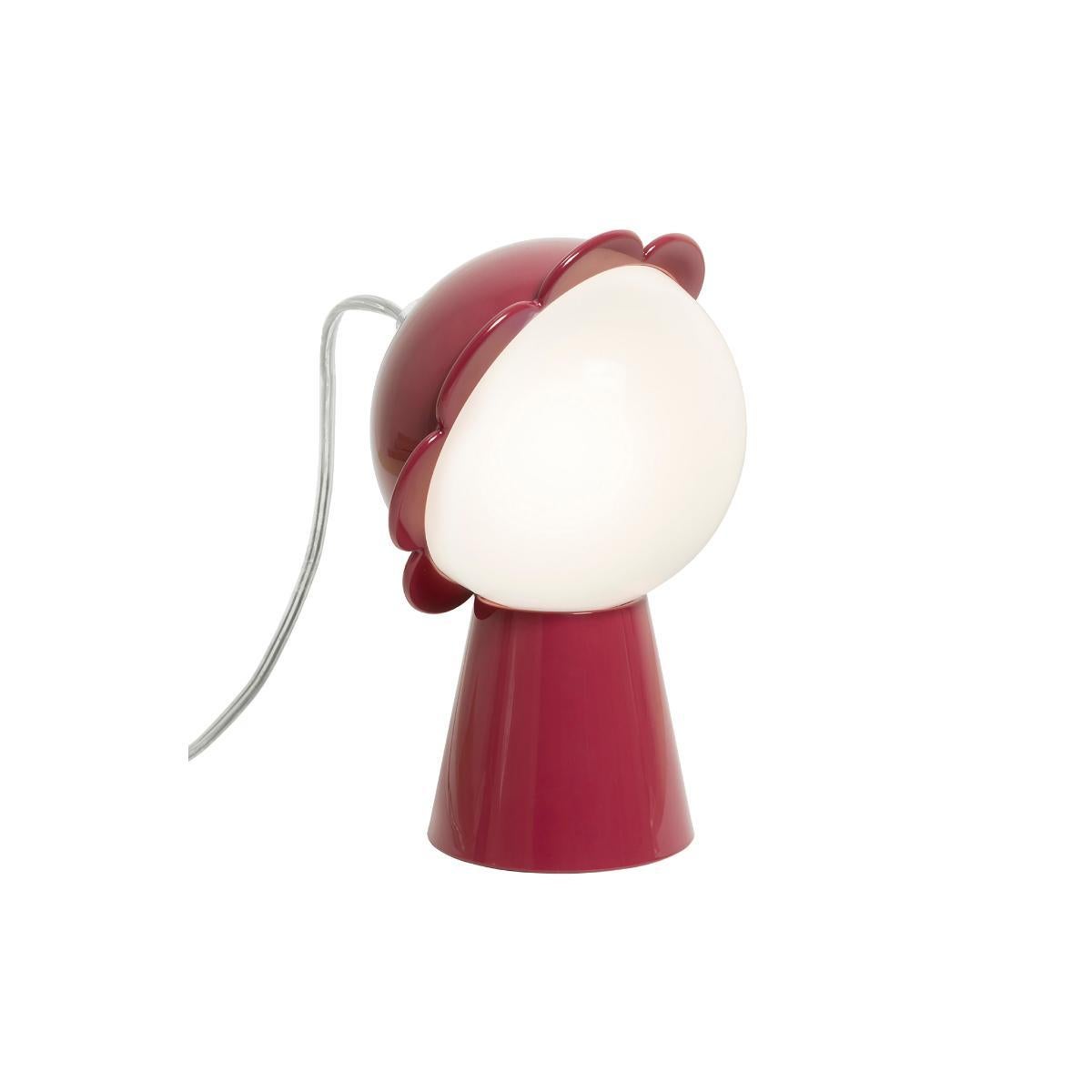 Contemporary Daisy Table Lamp Red by Nika Zupanc For Sale