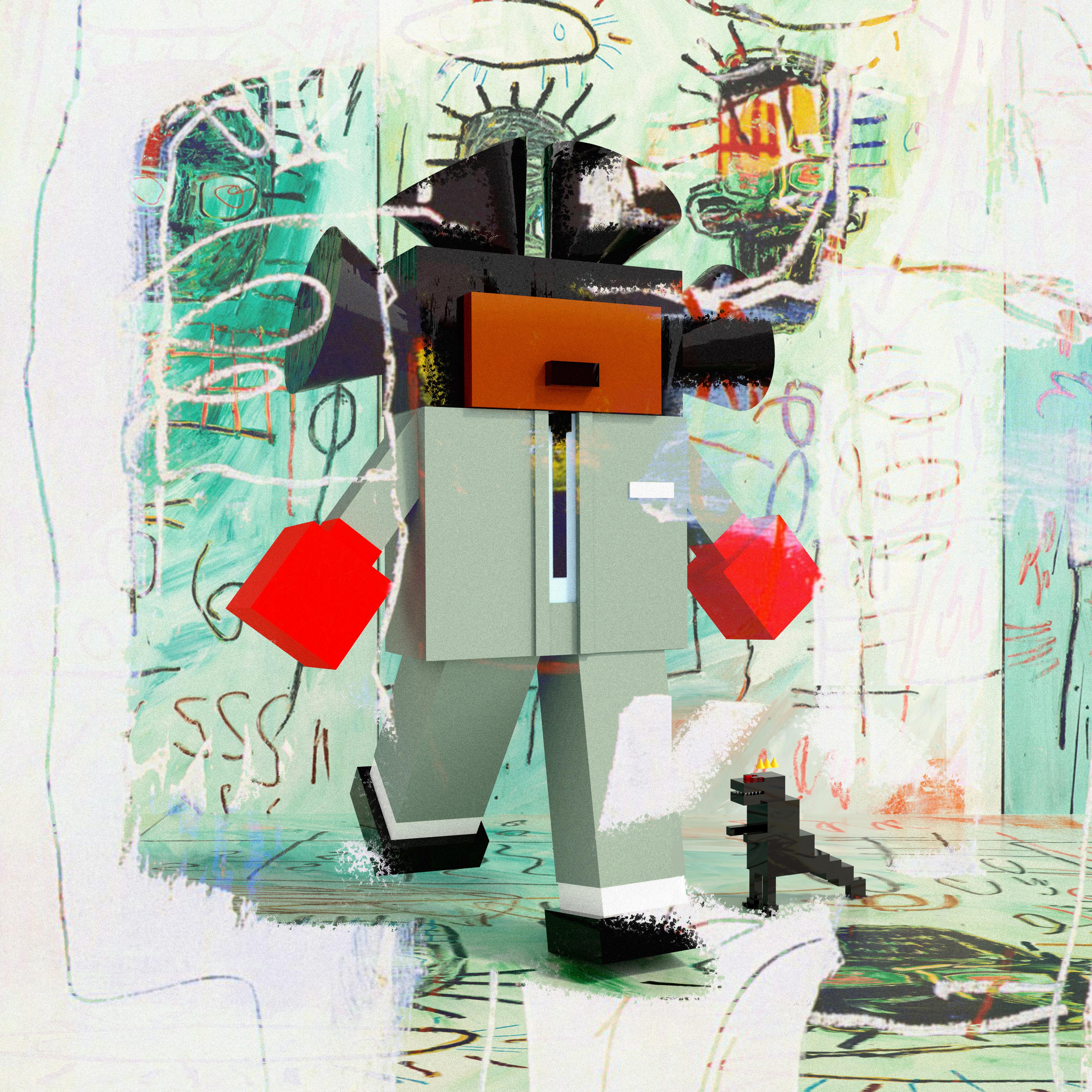 Dajiù Print - Tribute to Jean-Michel Basquiat, Pop Art, Limited Edition 1/30