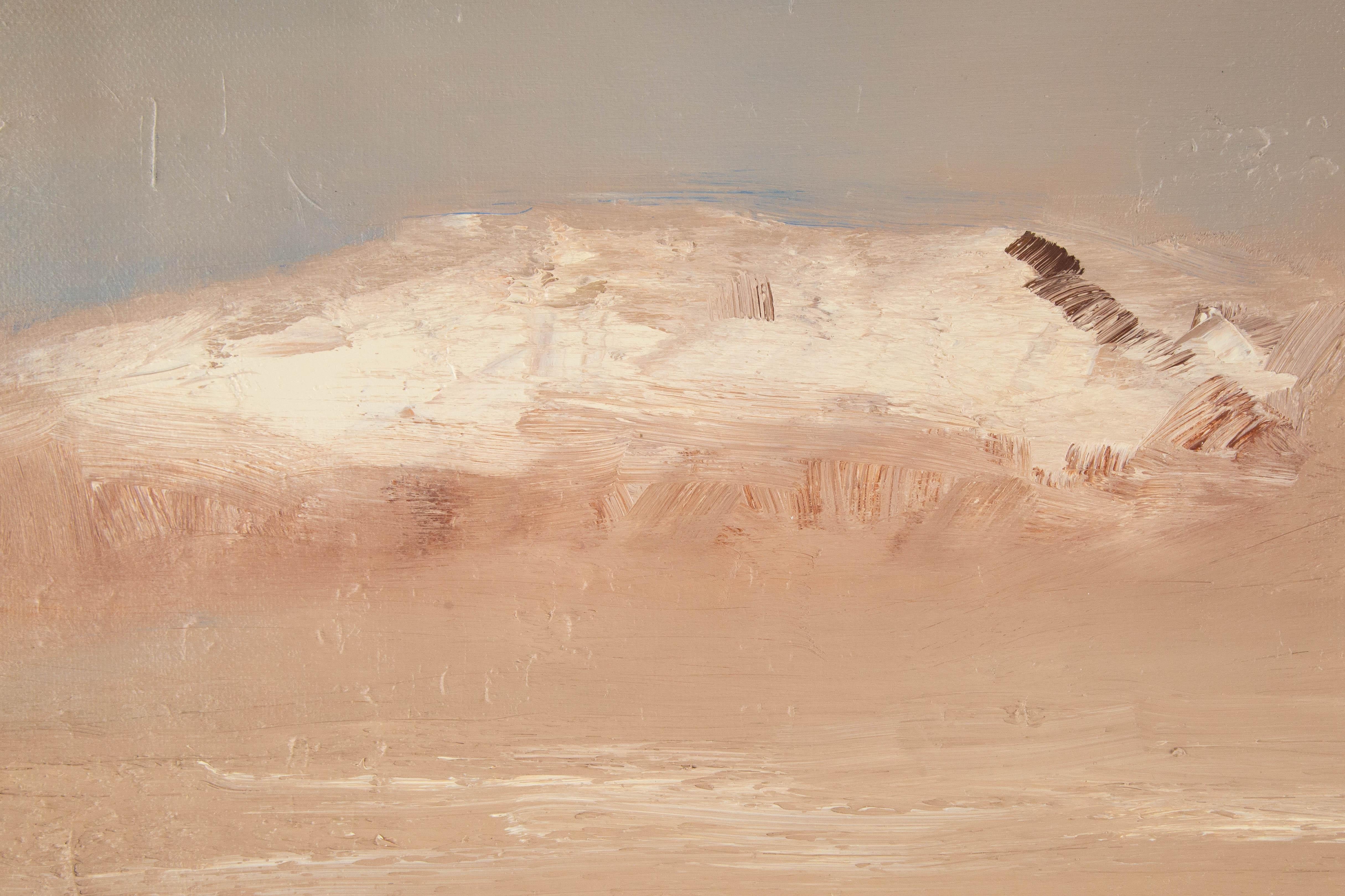 Dajun Zhang Landschaft, Original Ölgemälde „Journey West to Tibet Series – Hoh Xil“ im Angebot 1