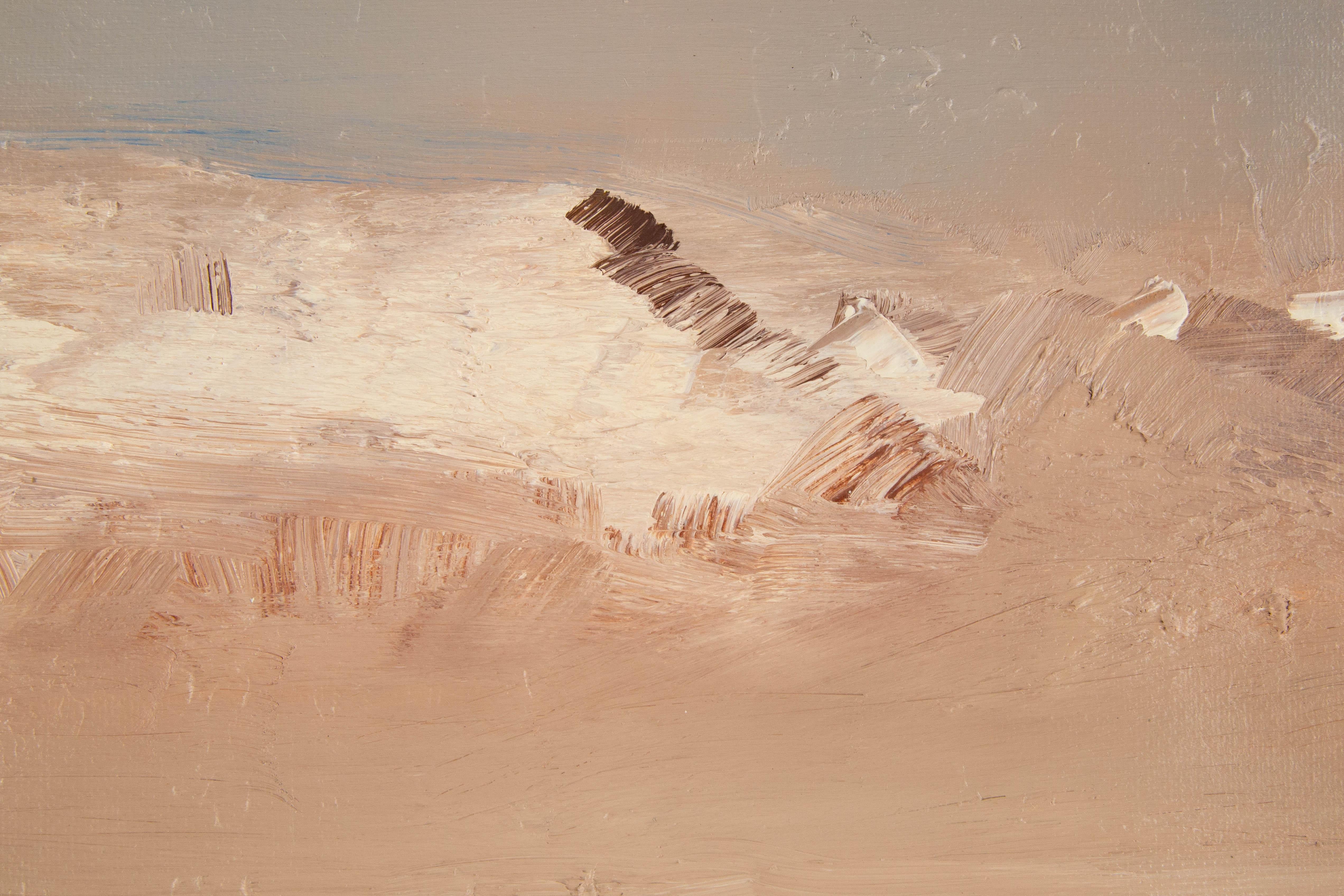 Dajun Zhang Landschaft, Original Ölgemälde „Journey West to Tibet Series – Hoh Xil“ im Angebot 3