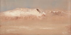 Dajun Zhang Paesaggio Olio Originale "Viaggio a ovest in Tibet - Serie Hoh Xil"