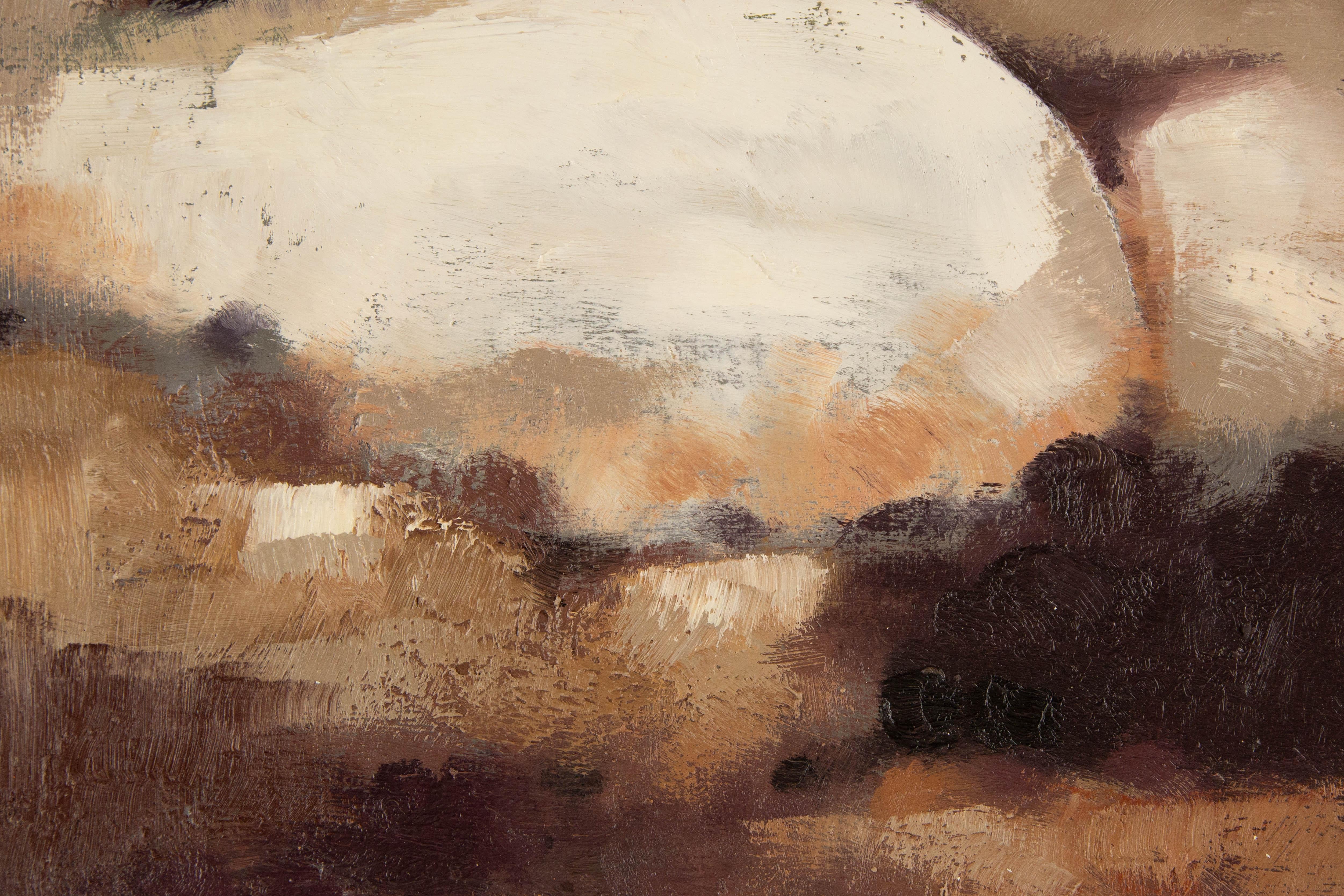 Dajun Zhang Landscape Original Oil On Canvas 