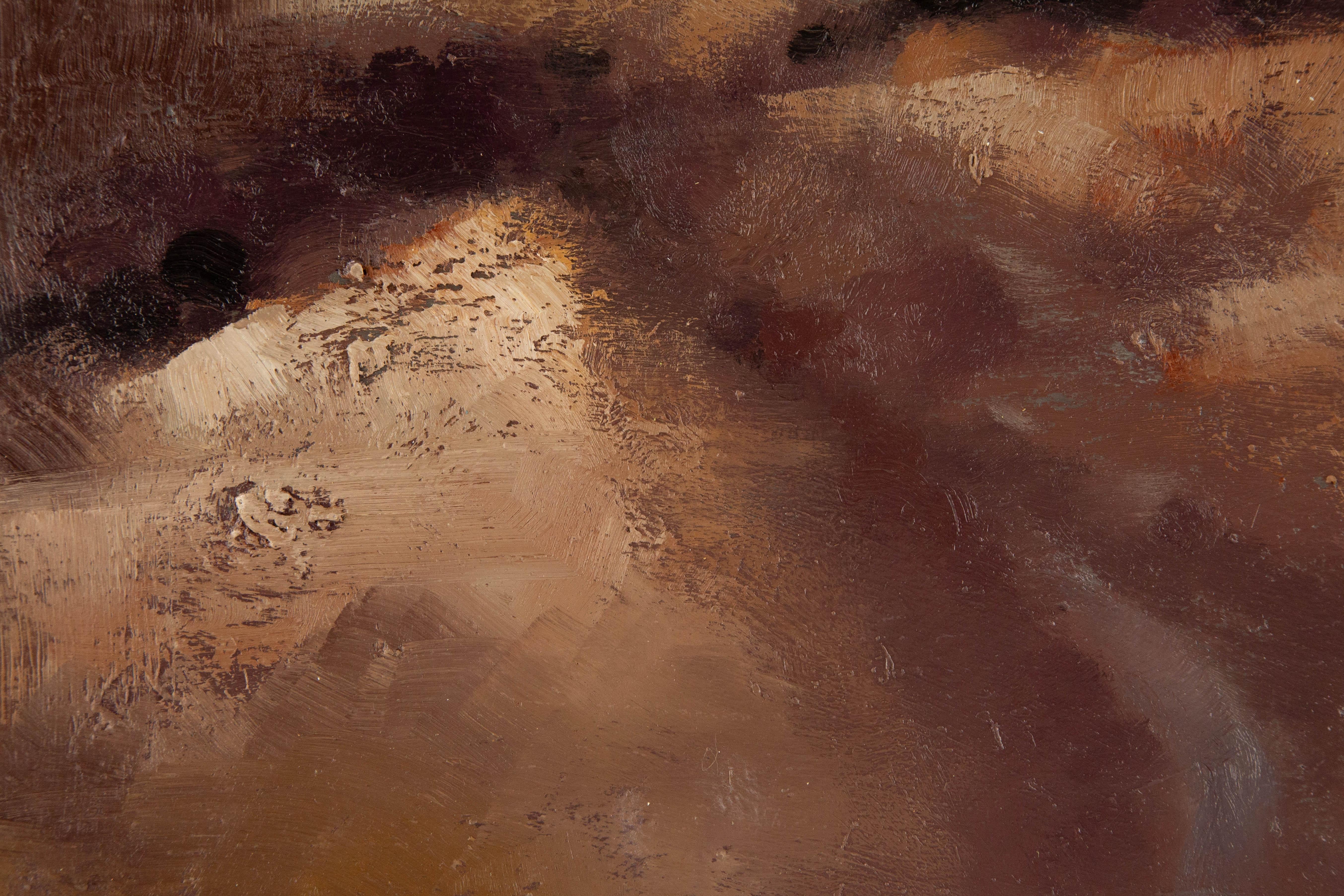 Dajun Zhang Landscape Original Oil On Canvas 