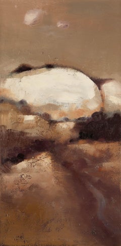 Dajun Zhang Paisaje Original Óleo Sobre Lienzo "Montaña Como Un Huevo"
