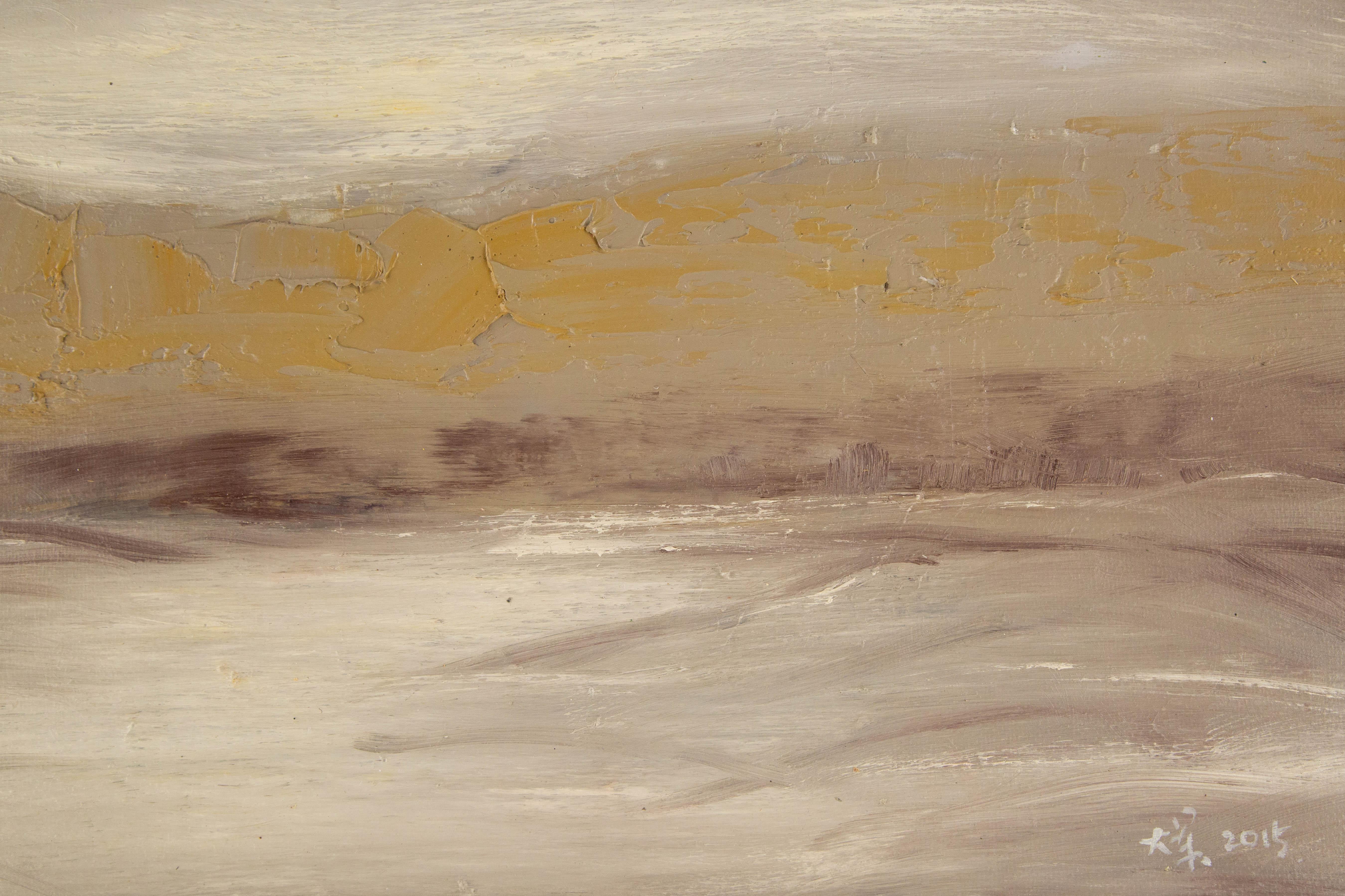 Dajun Zhang Paisaje Pintura al óleo original 