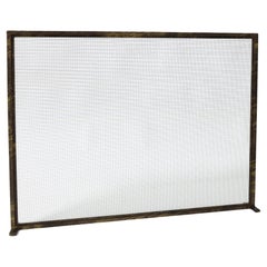 Dakota Fireplace Screen in Gold Rubbed Black