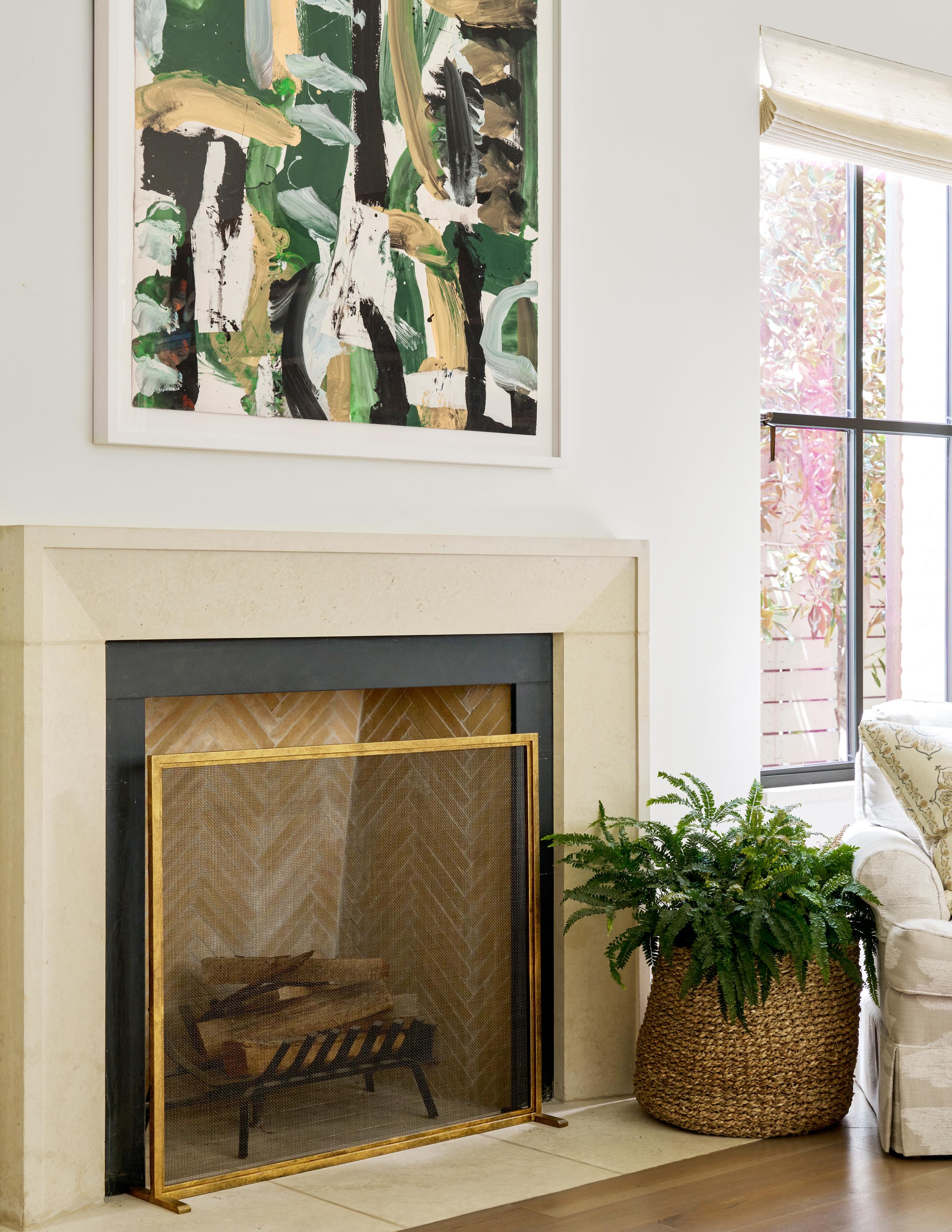 Dakota Fireplace Screen in Warm Black For Sale 6