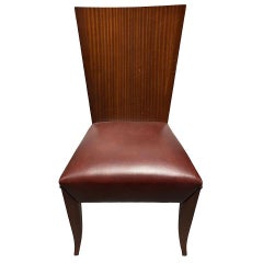 Dakota Jackson "Aldabhra" Sculptural Leather Side Chair
