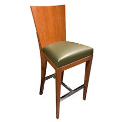 Taburete de bar "Cadette" de madera curvada Dakota Jackson