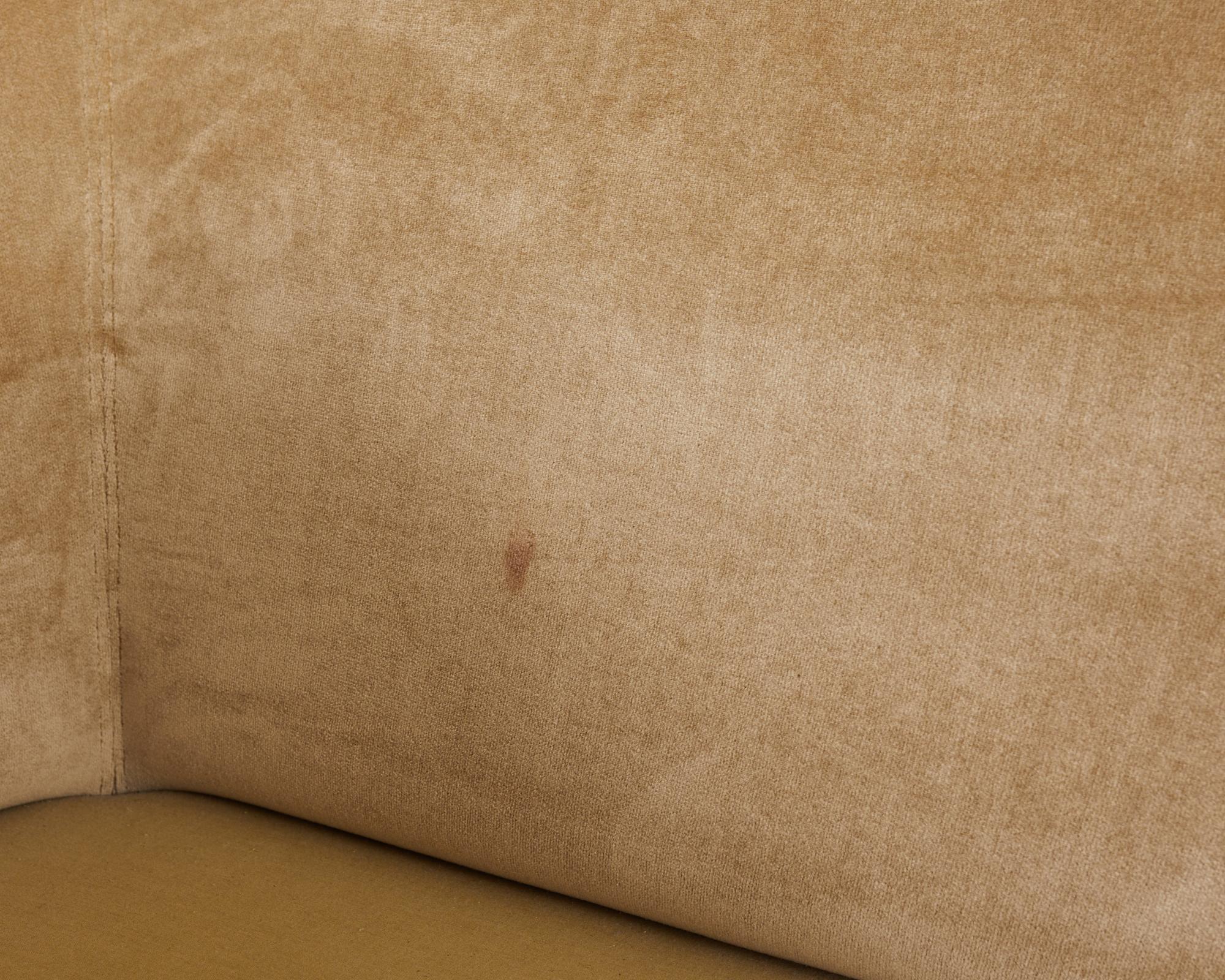 Dakota Jackson Camel Mohair Iko Downs Sofa Settee 10