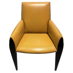 Dakota Jackson  "Fauteuil en cuir camel "Ke-Zu