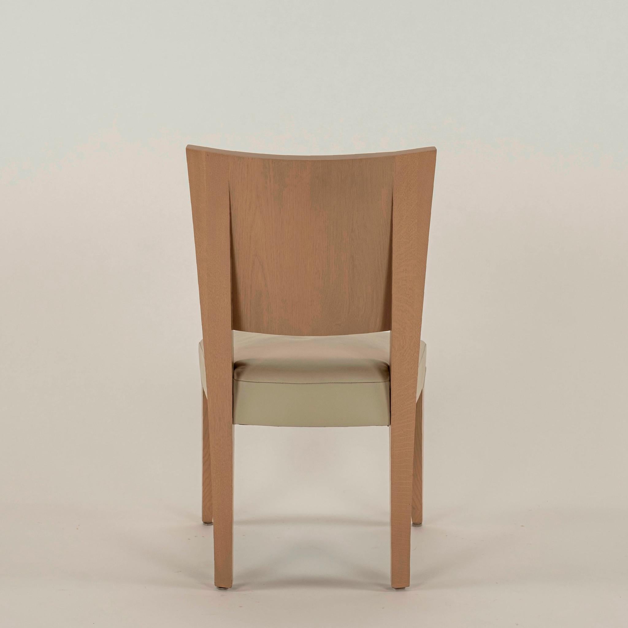 American Dakota Jackson Leather Ocean Side Chair's' For Sale