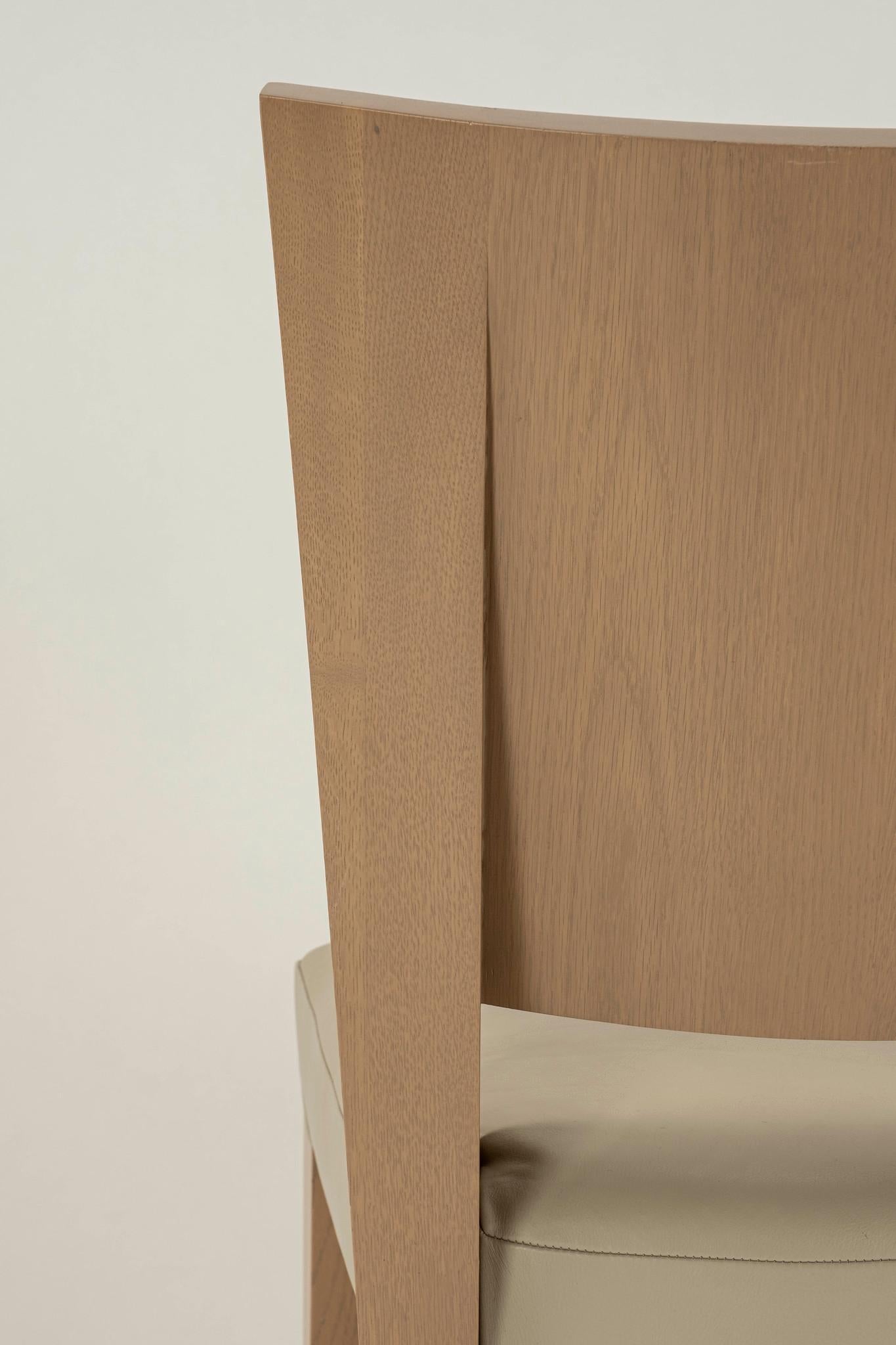 Dakota Jackson Leather Ocean Side Chair's' In Good Condition In Houston, TX