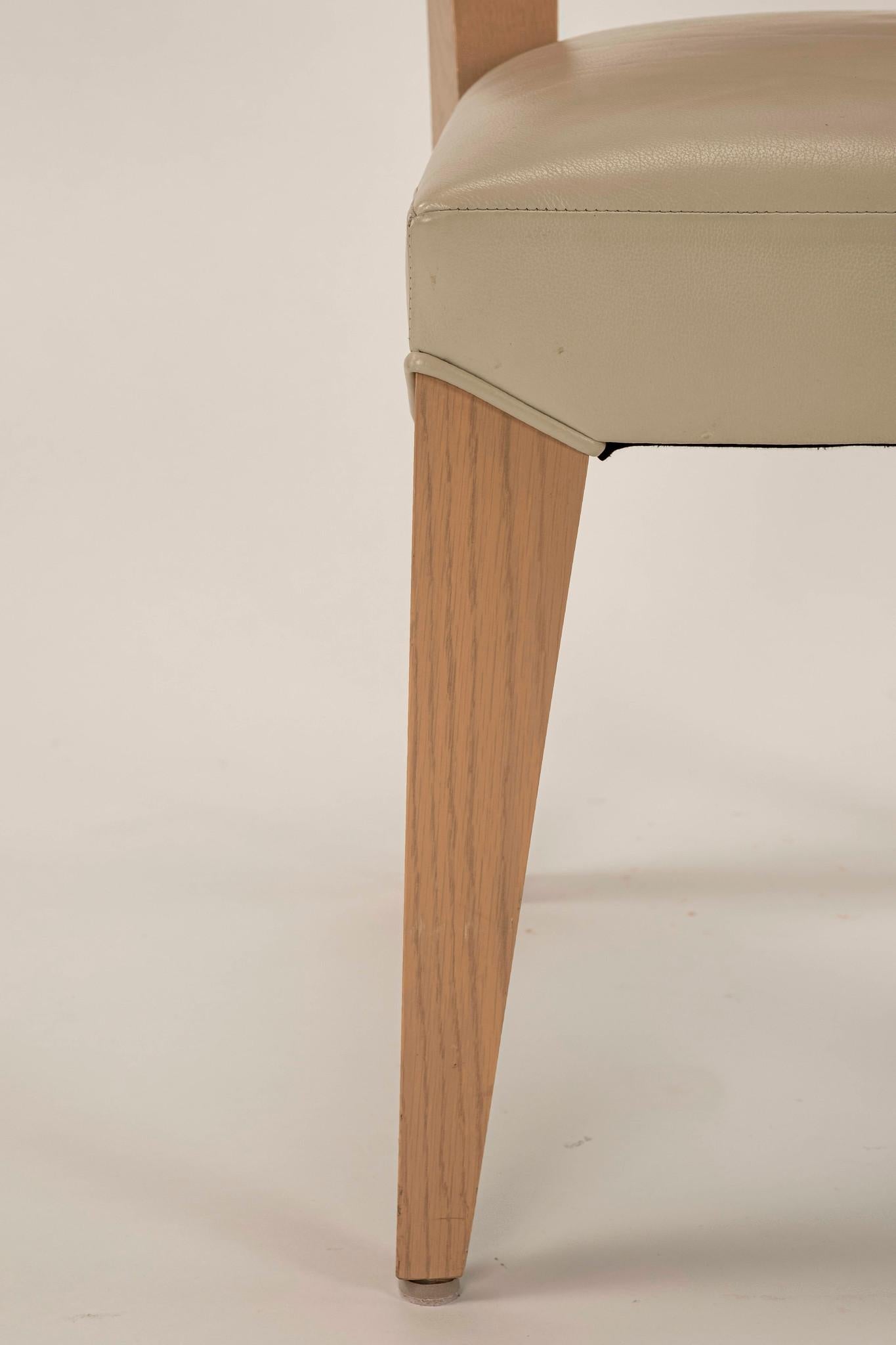 Dakota Jackson Leather Ocean Side Chair's' 1
