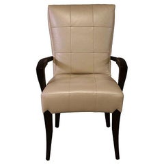 Fauteuil "Puff" en cuir Dakota Jackson