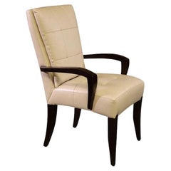 Dakota Jackson Leather "Puff" Armchair